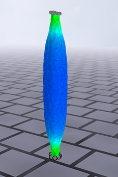 Echzeitfähiges 3D-FE-Modell eines Muskels